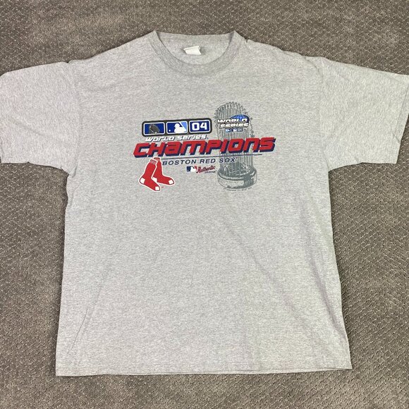 Vintage Boston Red Sox 2004 World Series Champions T Shirt Men's XL - Picture 1 of 9